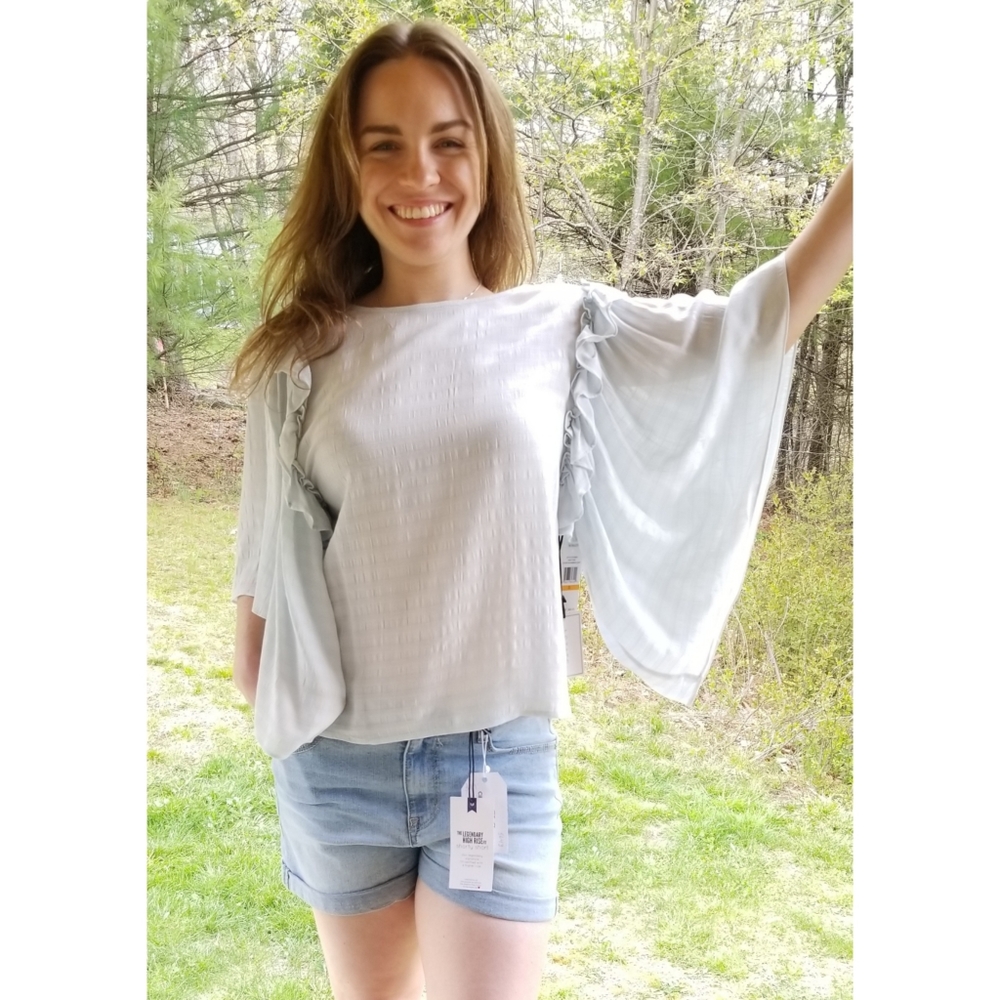 1.State Ruffles Bell Sleeves Top, S, NWT - Picture 13 of 13